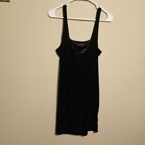 Urban Outfitters Tank Top Dress Velvet Velour Black Size XL